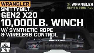 Smittybilt Gen2 X2O 10000 lb. Winch w Synthetic Rope & Wireless Control Review & Install