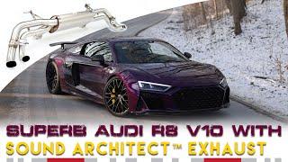 Superb Sounding Audi R8 V10 with full Sound Architect Sport Exhaust Sound