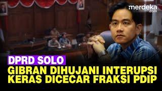 Momen Gibran Dihujani Interupsi dari Fraksi PDIP dalam Rapat Paripurna DPRD Solo