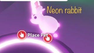 Making neon rabbit - Adopt me -