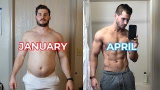 My 3 Month Body Transformation Time-lapse 202lbs-160lbs