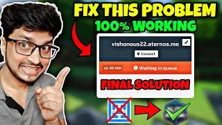 How To Fix Aternos Waiting in Queue Problem  Best Free 247 Minecraft Server Hosting