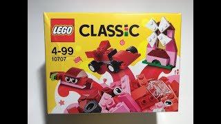LEGO Classic 10707 Red Creative Box Unboxing Part Analysis Speedbuild & Review.