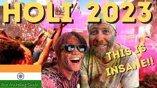 Playing HOLI IN UDAIPUR WITH LOCALS  AMERICANS Play HOLI in INDIA 2023