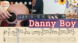 Danny Boy - Easy Fingerstyle Guitar Tutorial - Irish Traditional Folk Song - TAB and Chords