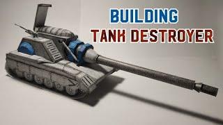 Building Tank Destroyer Heavy Self-propelled Gun C&C Red Alert 2 #building #papercraft #tank