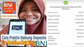 Cara Buka Rekening Deposito melalui BNI Mobile Banking