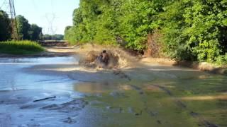 Bruce force getting a bath