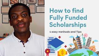 The 4 METHODS I use to FIND Scholarships