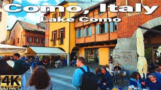 Como  The Elegant Town in Lake Como Italy 4k Walking Tour  4k UHD 60 FPS  Italy Village Tour