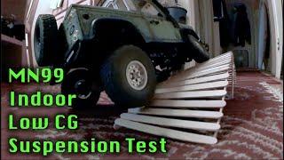 MN99  WPL D90 - Low CG - Indoor Obstacle Suspension Test