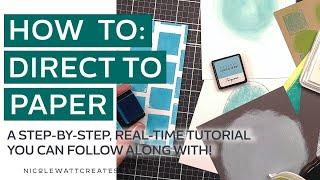 How To Direct to Paper  Craft Technique