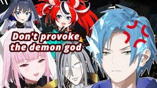 Calli and Bae bring the demon god king Regis out of Altare Holostars EN  Hololive EN