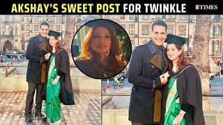 Akshay Kumar Celebrates ‘Superwoman’ Twinkle Khanna On Her Graduation Day