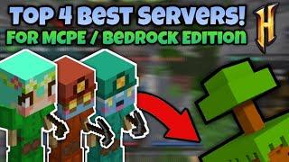 Top 4 *BEST* Hypixel Like Skyblock Servers For Mcpe Bedrock Edition Minecraft 2022 PS4 XBOX