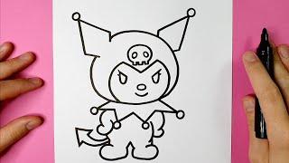 COME DISEGNARE KUROMI PASSO DOPO PASSO