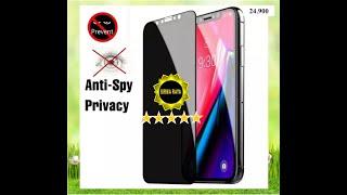 Usage effect Anti Spy Anti Glare Tempered Glass Screen Protector