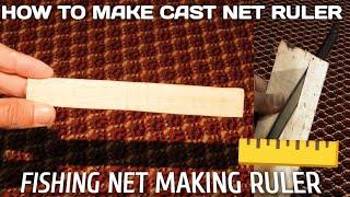 how to make a Cast net Ruler  ruler making at home