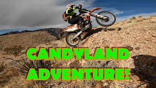 Candyland dirt bike single track trail just South of Las Vegas.