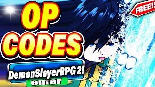 ALL NEW *SECRET* UPDATE CODES in DEMON SLAYER RPG 2 CODES Roblox Demon Slayer RPG 2 Codes