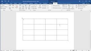 How to make dotted table in word