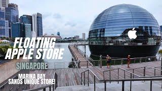 Apple Store Singapore - Unique Floating Store in Marina Bay Sands