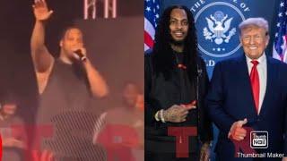 Waka Flocka Tells His Fans To Leave His Show If They Voted For President Joe Biden