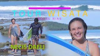 CEWEK BULE 14 TAHUN BERSELANCAR bersama NECIS DAELI  MRG FILM Tour Wisata Nias