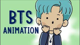 BTS Animation - The Day Namjoon Forgot English