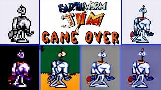 Earthworm Jim 1994 GAME OVER Screens Comparison