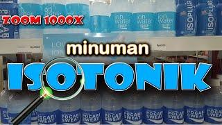 ZOOM 1000X POCARI SWEAT MINUMAN ISOTONIK POCARI SWEAT UNDER MICROSCOPE