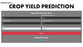 Project 23 Crop Yield Prediction Using Machine Learning  KNOWLEDGE DOCTOR