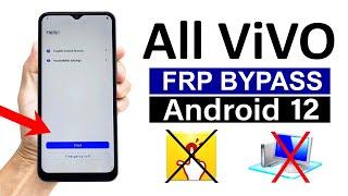 All Vivo Android 12  Google FRP Bypass - No QuickShortcutMaker NO PC - 100% WORKING