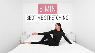 STRETCHING IN BED  easy bedtime relaxing routine