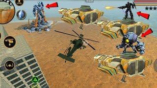Vegas Crime Simulator - Robots Ship with 3 Robots - Helicopter vs Robots - Gameplay HD