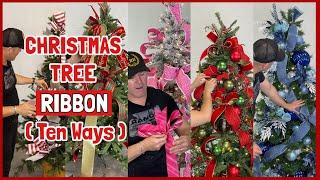 Ten Ways To Add Ribbon To A Christmas Tree  Christmas Tree Decorations Ideas 2024  Ramon At Home