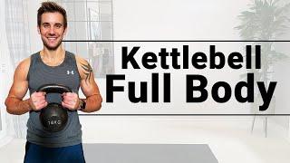 30 Mins Kettlebell Full Body  Build Muscle  One Kettlebell Only