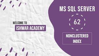 62. Nonclustered Index in MS SQL Server  SQL Server Tutorial in Hindi  SQL Tutorial for Beginners