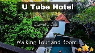 Journeying Through U Tube Hotel Uluwatu Bali Walking Tour and Room