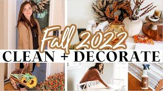 2022 FALL CLEAN + DECORATE WITH ME NEW Autumn Decor Ideas  Simple Cozy Minimalist  DECLUTTER