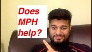 Does Masters in Public Health MPH help for Residency?