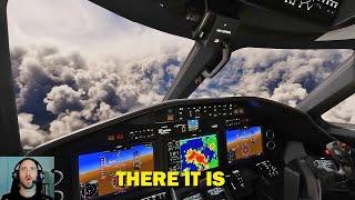 CAT 5 HURRICANE in Microsoft Flight Simulator CLS-60 Force Feedback Yoke