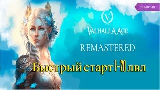 БЫСТРЫЙ СТАРТ 1-20 LVL Valhalla Age Remastered x1