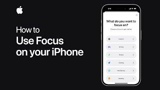 How to use Focus on your iPhone  Apple Support