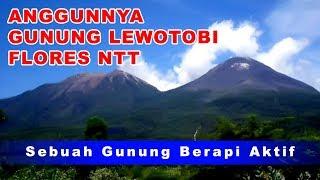 Anggunnya Gunung Berapi Lewotobi di Larantuka Flores NTT