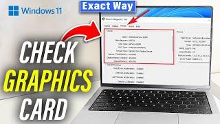 How to check graphics card windows 11  Easy Tricks 