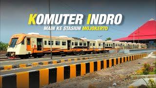 GANTIKAN JENGGALA KERETA KOMUTER INDRO MAIN DI STASIUN MOJOKERTO