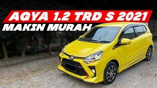 TOYOTA AGYA BEKAS MAKIN MURAH WARNA KUNING TIPE TRD TAHUN 2021 HARGA DI AKHIR VIDEO