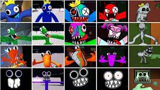 Rainbow Friends All Jumpscares Vs Survivor Vs Concept Vs Alphabet Vs Zoonomaly