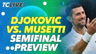 Novak Djokovic Faces Off Against Lorenzo Musetti In The Wimbledon Semifinals  Tennis Channel Live